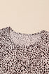 Leopard Animal Print Tiered Long Sleeve Dress